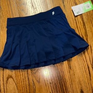 Prince girls pleated tennis skirt in blue depths (navy) size XS NWT